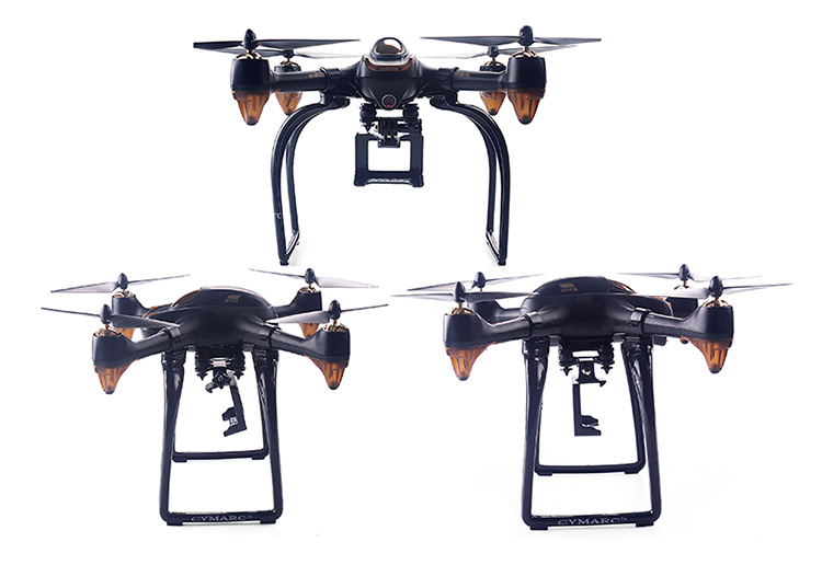 Landing Gear Sports Camera Frame Assembly Kit for Hubsan H501S X4 - Gold