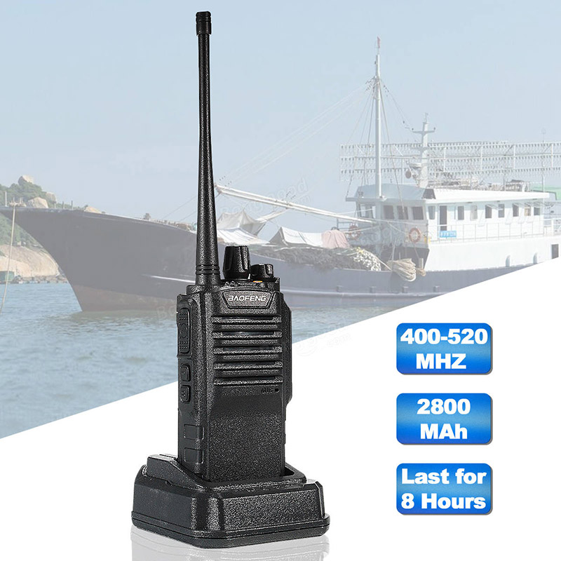 BAOFENG BF-9700 Walkie Talkie Dual Band Two-way Radio with High Gain Antenna 2800mAh Battery -Black