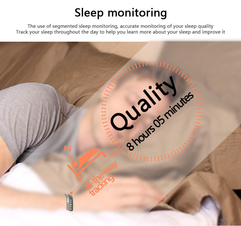 Makibes M2S Plus Smart Bracelet Heart Rate Blood Pressure Pulse Meter Fitness Tracker Blue tooth Compatible with iOS Android - Black