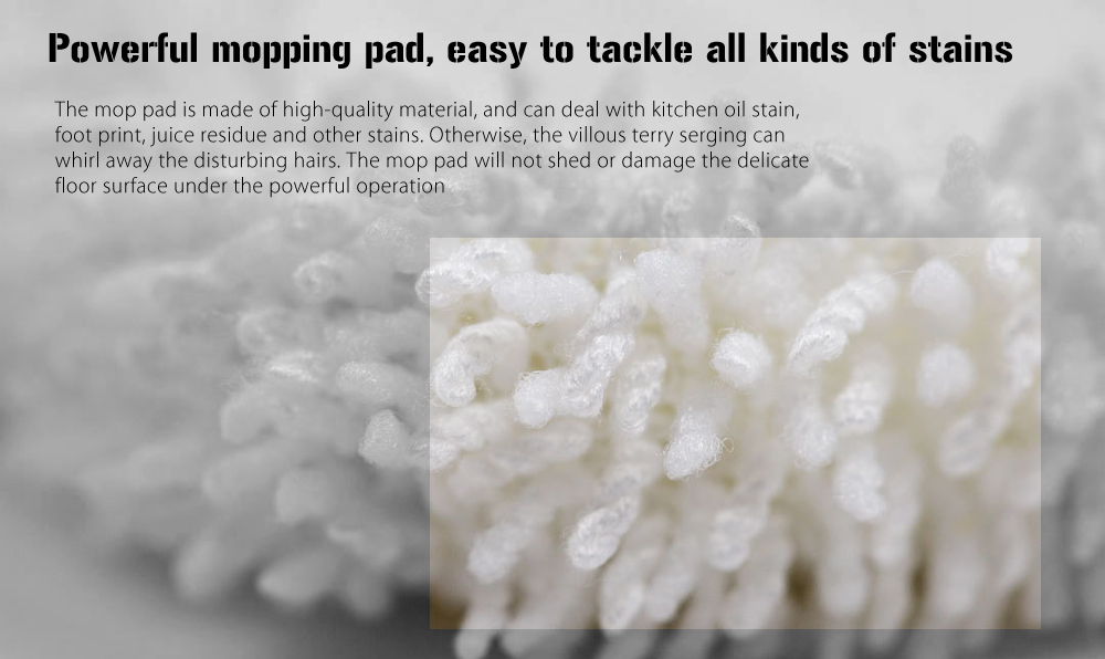 Xiaomi Mijia Handheld Electric Mop Floor Vibration Scrubber -White