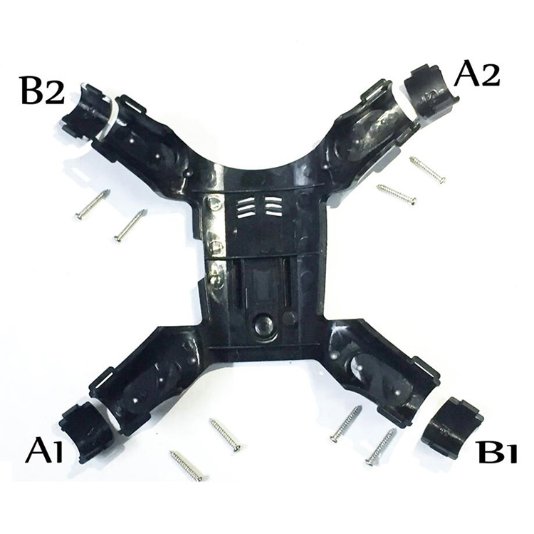 Landing Gear Sports Camera Frame Assembly Kit for Hubsan H501S X4 - Gold