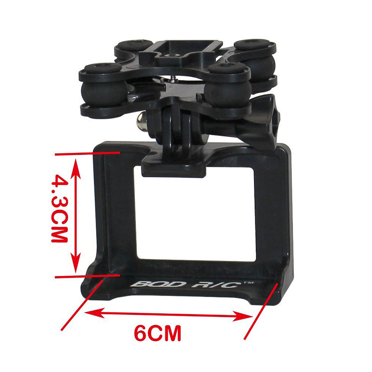 Landing Gear Sports Camera Frame Assembly Kit for Hubsan H501S X4 - Black