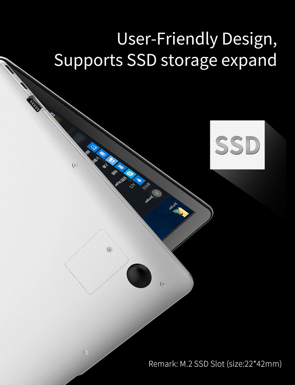 Jumper EZbook 3L Pro 14" Business Laptop Windows 10 Intel Apollo Lake N3450 6GB RAM 64GB SSD Dual Band Wifi USB 3.0 1080P - Silver