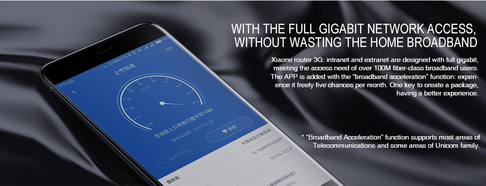 Original Xiaomi Mi WiFi 3G Router EU Plug Smart 4 Antennas 1167Mbps Dual Band 128MB Flash ROM Support iOS Android APP - Black