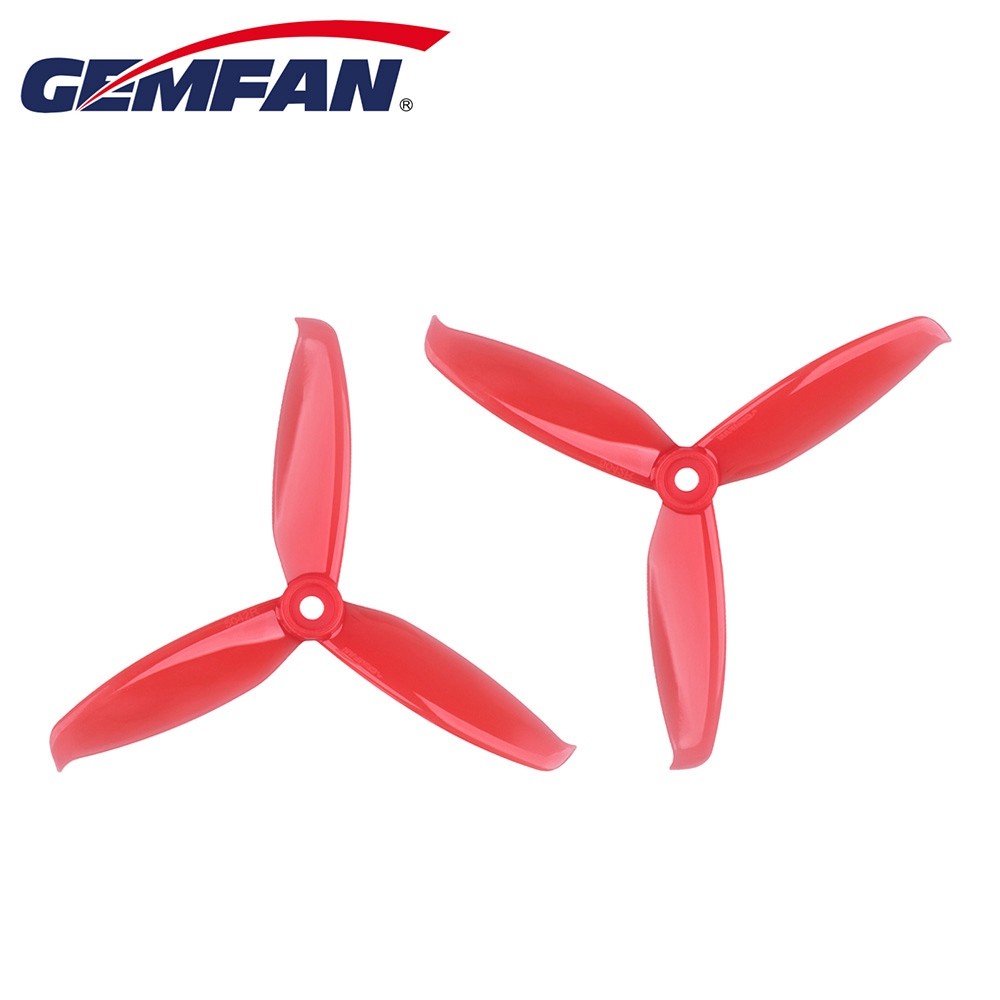 Gemfan WinDancer 5042 5 X 4.2 3-Blade 5mm Mounting Hole CW CCW Propeller for Racing Quadcopter - Red
