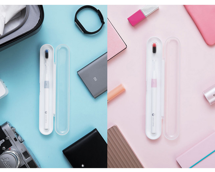 4PCS Xiaomi Doctor Bei Bass Toothbrush Handle Manual Eco-friendly Toothbrush with Travel Box