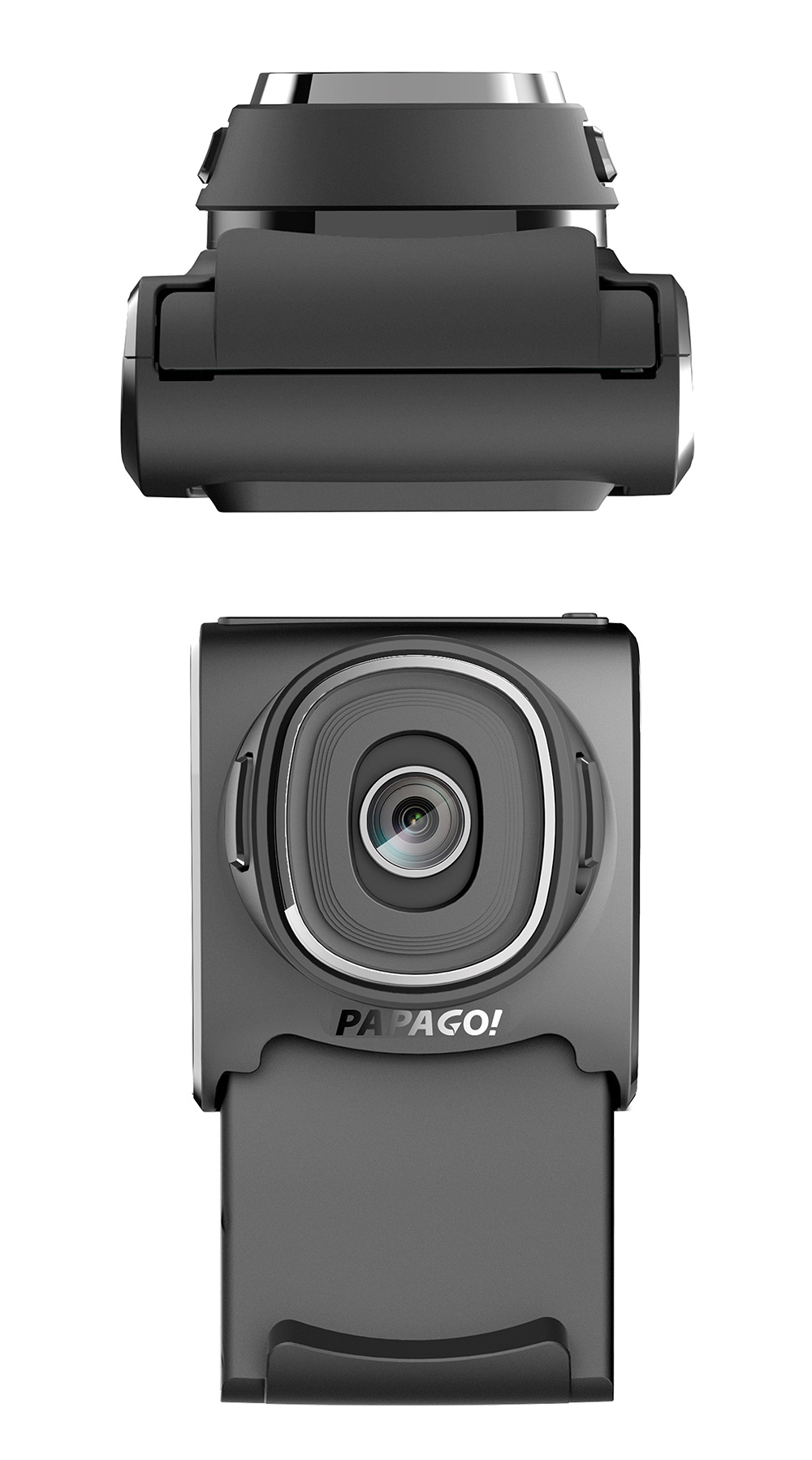 PAPAGO H50 Car DVR FHD 1440P 2.0" Slide Screen Dashboard Camera Recorder with 142 Degree Wide Angle Support External GPS Night Vision - Black