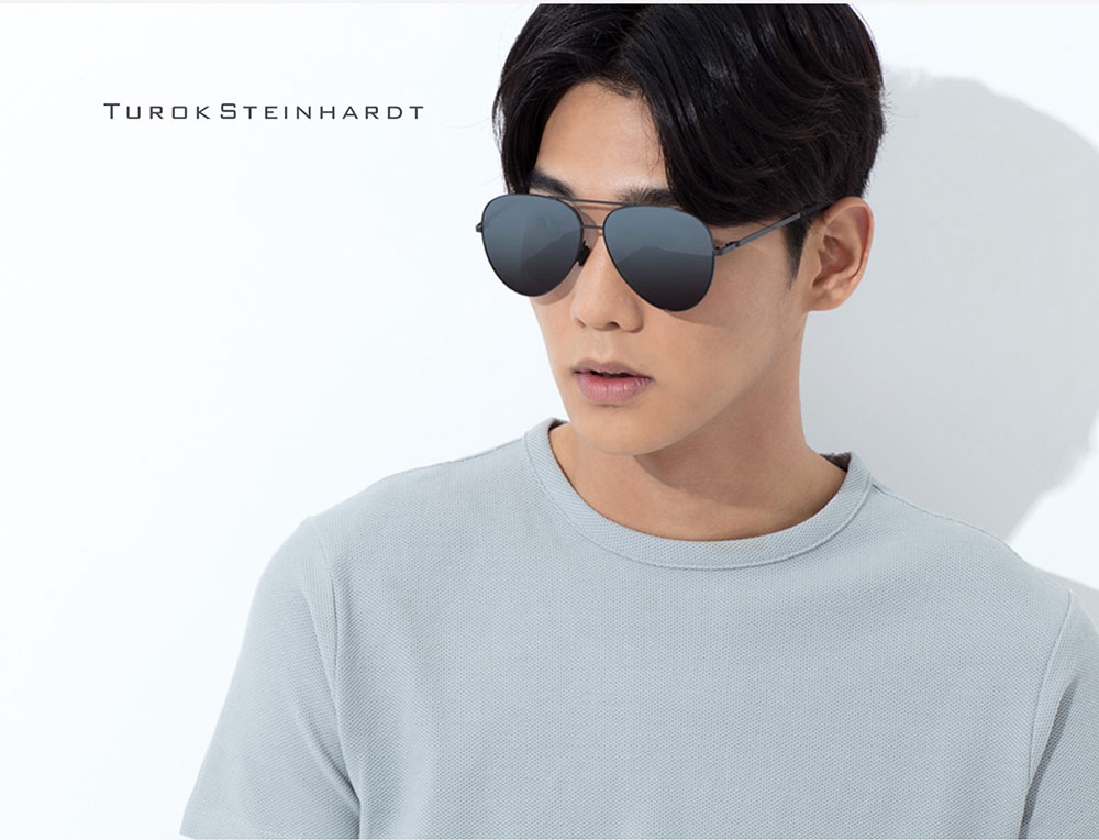 Xiaomi Mjijia TS Unisex Polarized Sunglasses Classic Aviator Sunglasses for Men Women UV 400 - Black