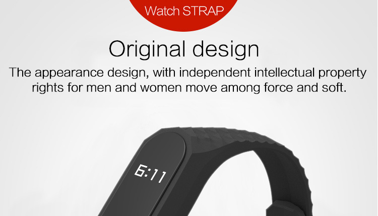 Original Xiaomi MI Band 2 Smart Wristbands Strap Colorful Silicone Wrist Strap Replacement Bracelet Strap - Black