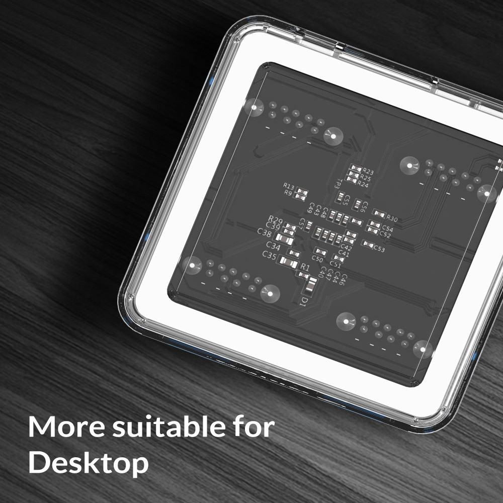 ORICO 4 Ports USB 3.0 Hub 100 CM Data Cable 4 in 1 Plug And Play LED Portable Stable for Desktops Laptops Widely Compatible - Transparent