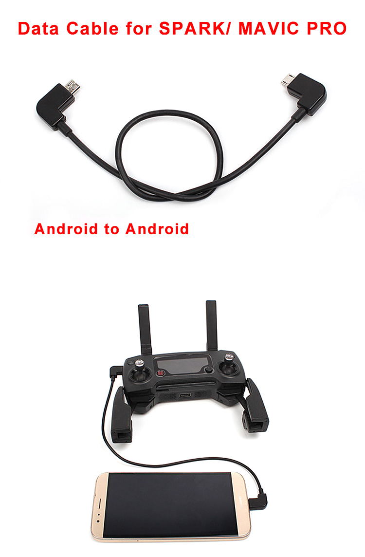 Standard Micro USB Connector Cable for DJI Spark Mavic Pro