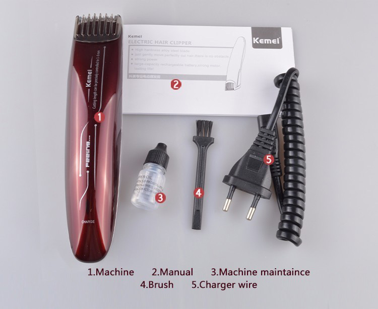 KM-2013 Professional Adjustable Haircut Machine Waterproof Hair Clipper Electric Hair Trimmer Shaver Razor Hair Remover