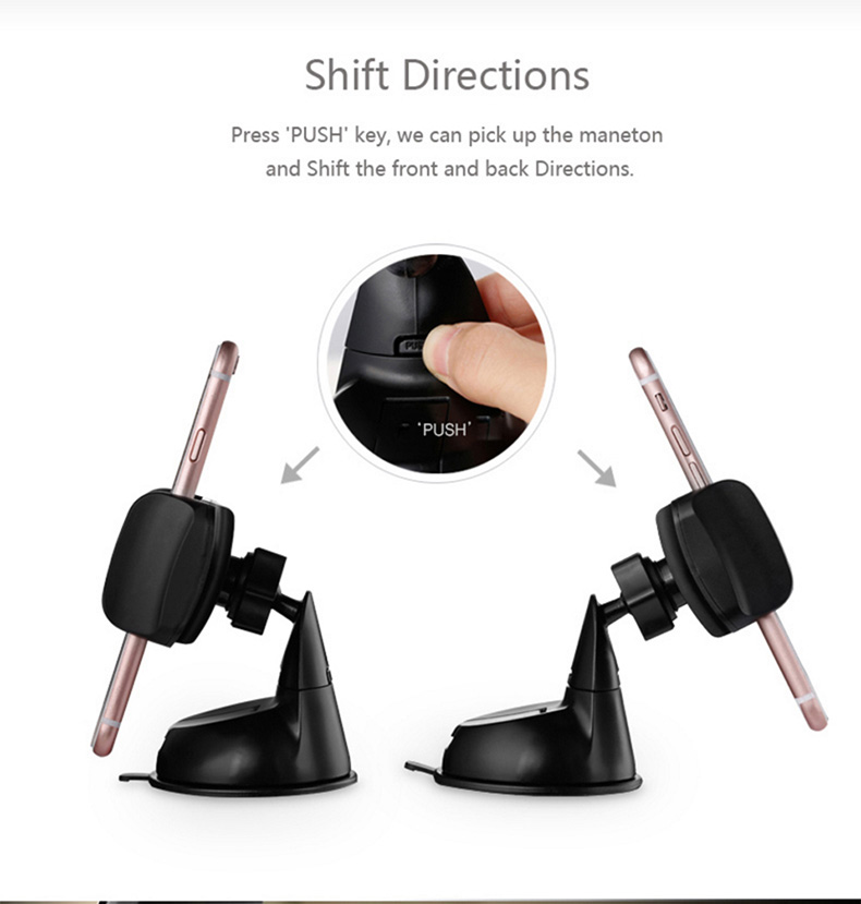 Benks Little Giant Car Mount Phone Holder Car Sucker Universal In Car Dashboard GPS Stand Desktop Stand Smart Back Clip - White