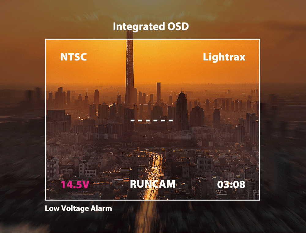 Runcam Micro Swift 2 2.1mm FOV 160 Degree 1/3 Inch CCD 600TVL FPV Camera with Built-in OSD - NTSC