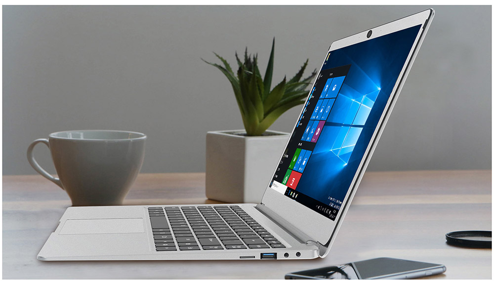 Jumper EZbook 3L Pro 14" Business Laptop Windows 10 Intel Apollo Lake N3450 6GB RAM 64GB SSD Dual Band Wifi USB 3.0 1080P - Silver