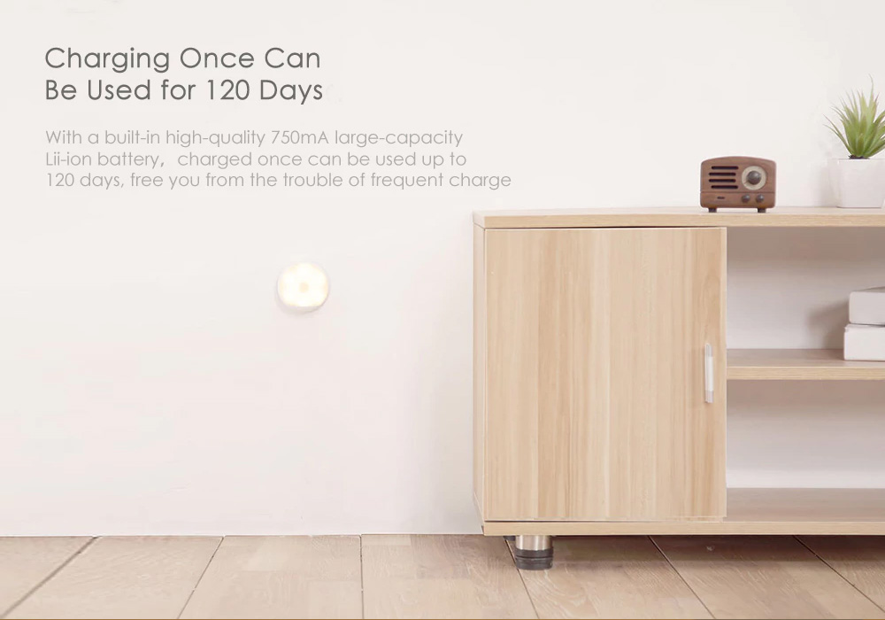 Xiaomi Yeelight Motion Sensor Night Light Body Motion IR Sensor Magnetic USB Rechargeable LED Light -White