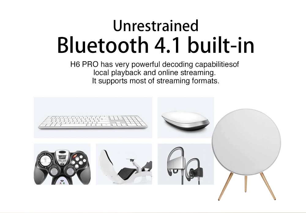 ZIDOO H6 PRO Android 7.0 Nougat 4K TV Box Allwinner H6 DDR4 2GB eMMC 16GB 1000M LAN ac WIFI Dolby DTS HDR Bluetooth