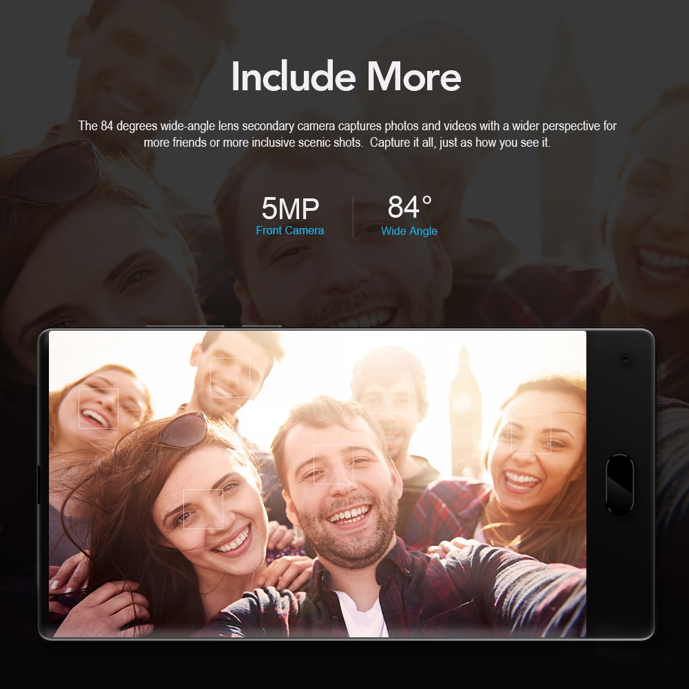 MAZE ALPHA 6.0 Inch 4G LTE Smartphone Dual Rear Camera FHD Screen 4GB RAM 64GB ROM Helio P25 Octa Core 13.0MP Touch ID 4000mAh - Black