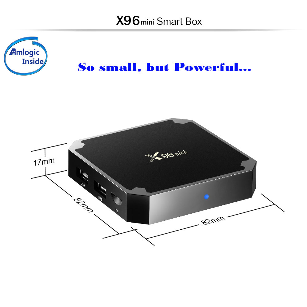X96 MINI Android 7.1.2 Amlogic S905W 4K KODI TV BOX 1GB/8GB WIFI LAN HDMI