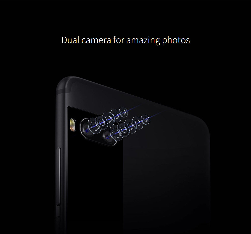 Meizu Pro 7 Plus 5.7 Inch Smartphone 2K Super AMOLED Screen 6GB 64GB Helio X30 Deca Core Dual 12.0MP Rear Camera Android 7.0 Hi-Fi Fast Charge mCharge 4.0 - Gold