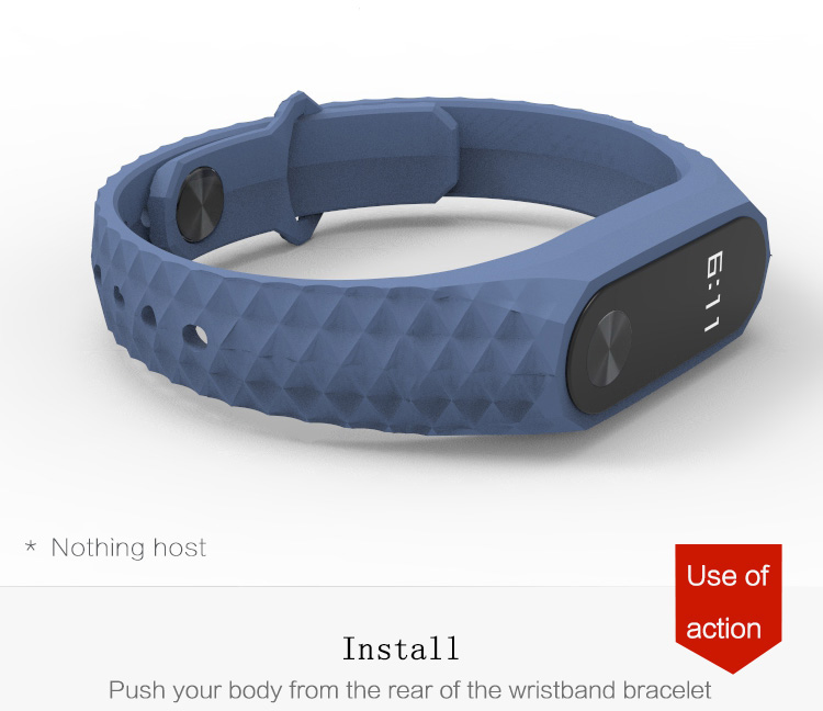 Original Xiaomi MI Band 2 Smart Wristbands Strap Colorful Silicone Wrist Strap Replacement Bracelet Strap - Green