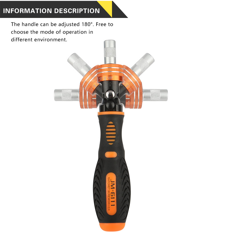 Jakemy JM-6111 69 in 1 Screwdriver Set Multi-function Tool Kit - Orange