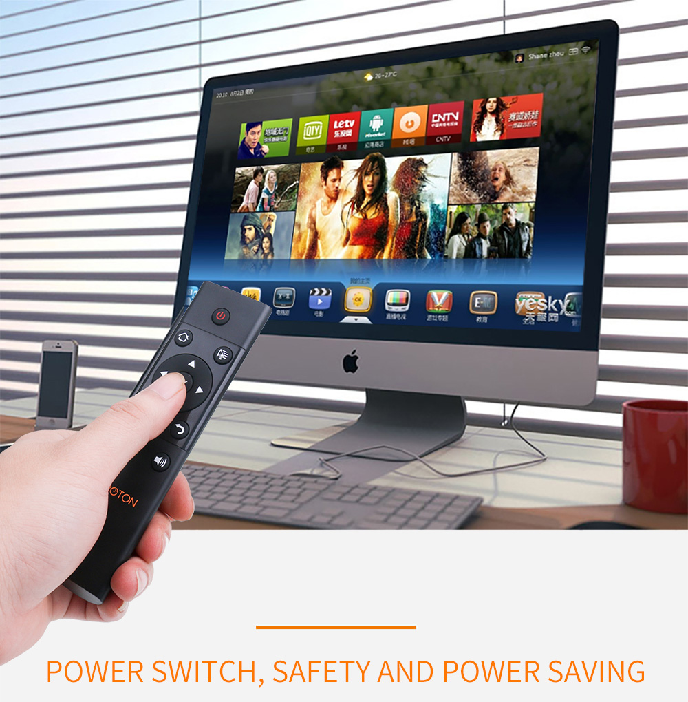 Viboton S122 2.4GHz Wireless Air Mouse Remote IR Remote Controller for PC TV Box