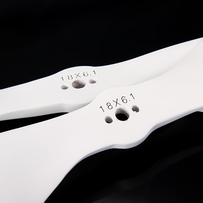 MultiStar White Edition Multirotor Propeller 18x6.1 Multi-rotor Wood Props (CW CCW Set)
