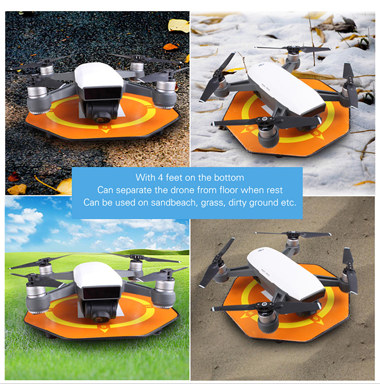 Sunnylife Mini Parking Apron Palm Landing Pad 17cm Anti-skid for DJI Spark - Blue