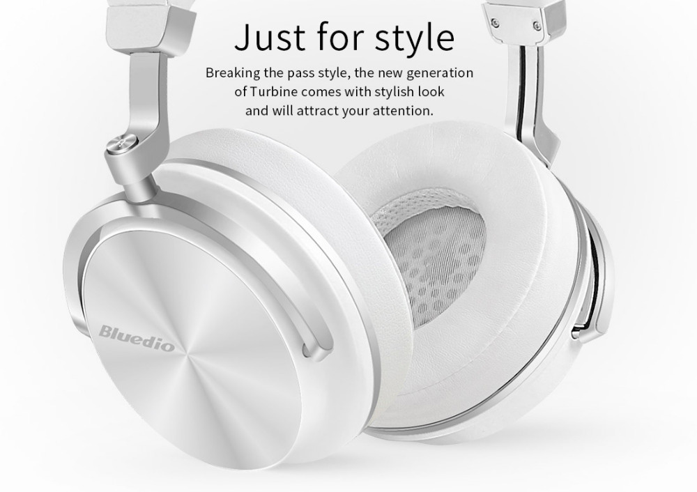 Bluedio T4 Wireless Bluetooth Headphone ANC Active Noise Cancelling Headset with Mic - Black