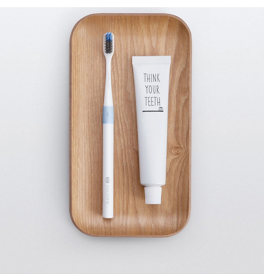 4PCS Xiaomi Doctor Bei Bass Toothbrush Handle Manual Eco-friendly Toothbrush with Travel Box