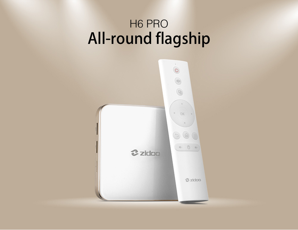 ZIDOO H6 PRO Android 7.0 Nougat 4K TV Box Allwinner H6 DDR4 2GB eMMC 16GB 1000M LAN ac WIFI Dolby DTS HDR Bluetooth