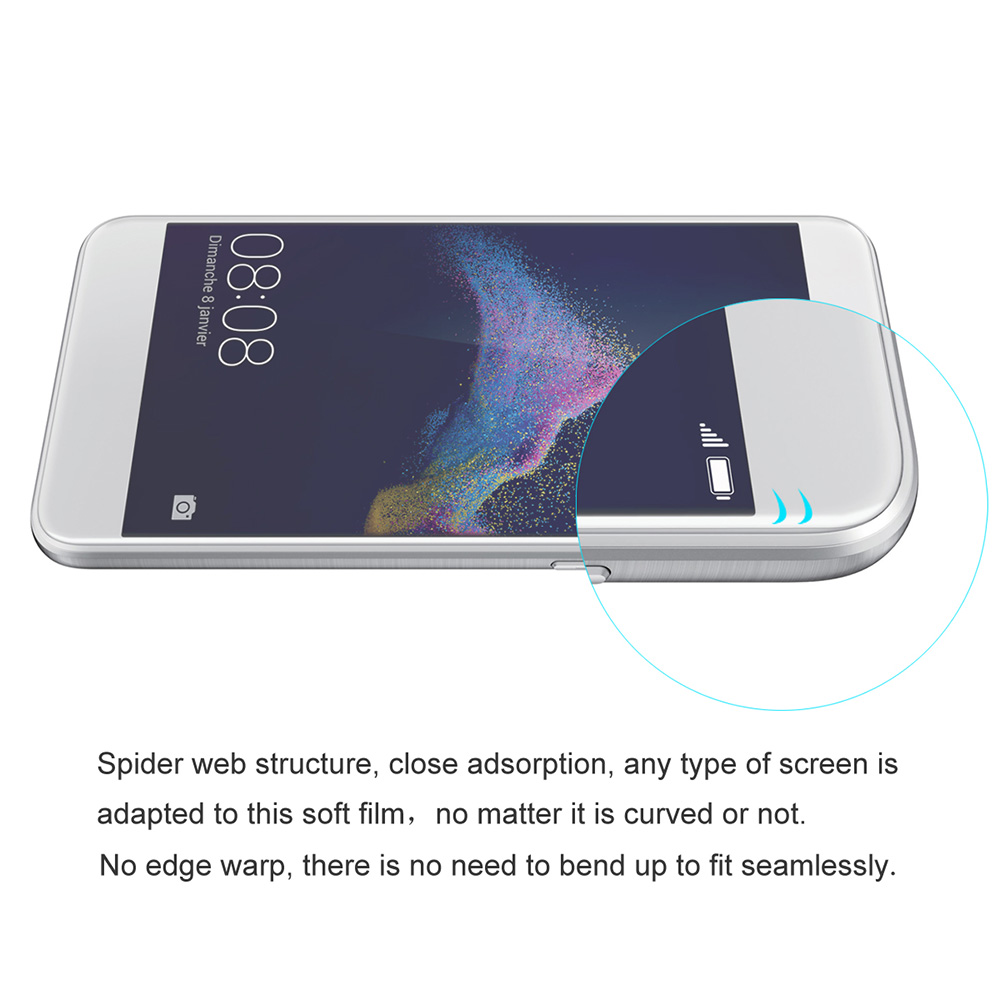 Transparent Huawei P8 Lite 2017 Screen Film ENKAY Hat-Prince 0.1mm 3D Explosion-proof Membrane Glass