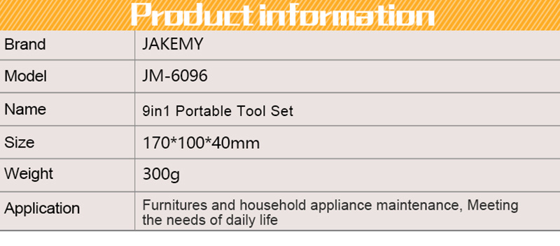 JAKEMY JM-6096 9 in 1 Screwdriver Kit Repair Tool for Mobile Phone Computer Hardware Maintainance Service