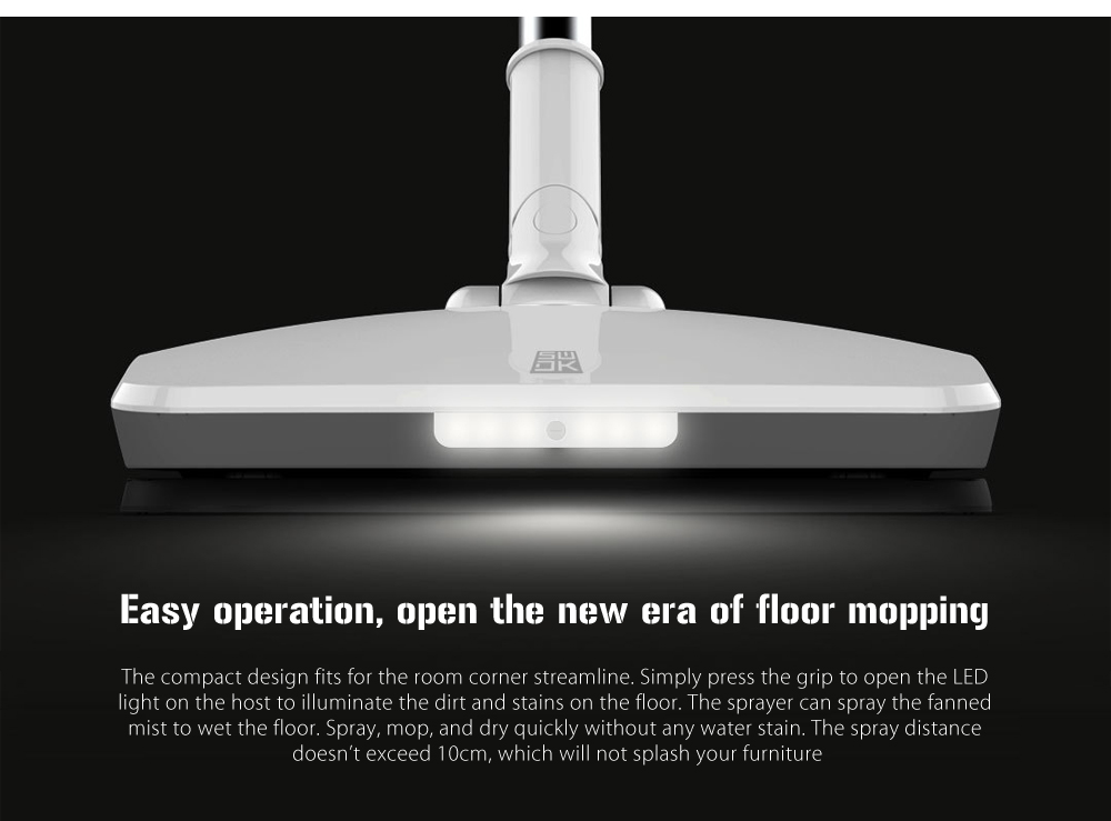 Xiaomi Mijia Handheld Electric Mop Floor Vibration Scrubber -White