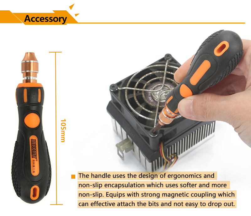 Jakemy JM-8107 38 in 1 Screwdriver Set Multi-function Maintenance Tool - Orange