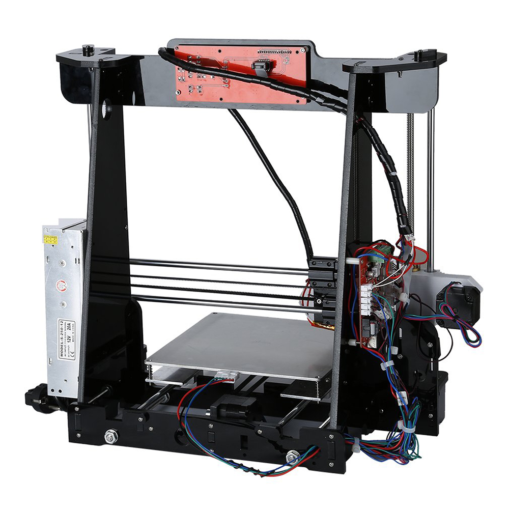 DIY 3D Printer Color Printing Printer LCD Filament Aluminum Mechanical Kit Acrylic Frame