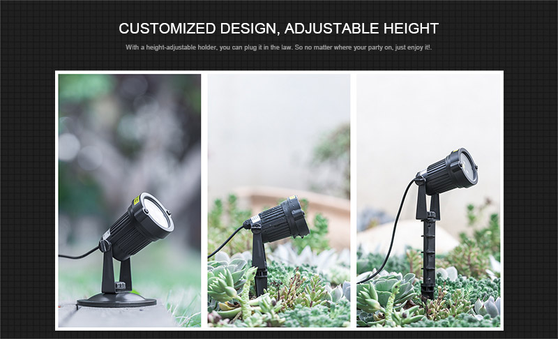 Blinblin SanIII Projection Lamp IP65 Waterproof Holiday Dynamic Lamp Garden Decoration LED Light -Black