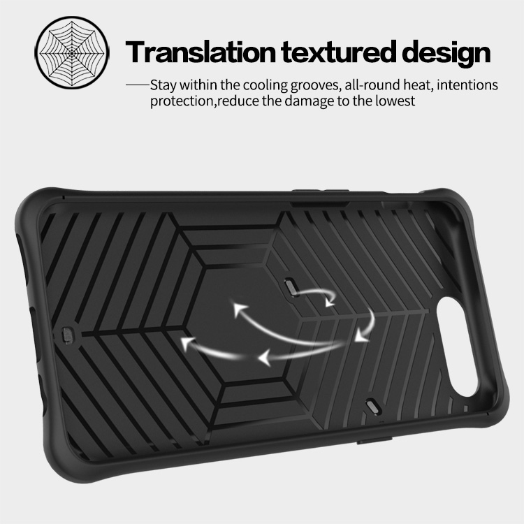 Blue OnePlus 5 Case Armour Series Protective Phone Case 360 Degree Rotating Bracket Stand Cover