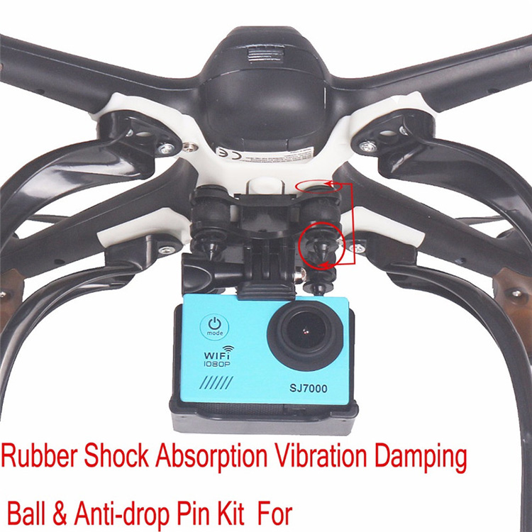 Landing Gear Sports Camera Frame Assembly Kit for Hubsan H501S X4 - Gold