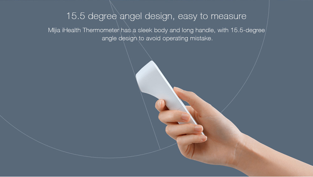 Xiaomi Mjia iHealth Thermometer LED Display Heimann Sensor Accrate Measurement Thermometer -White