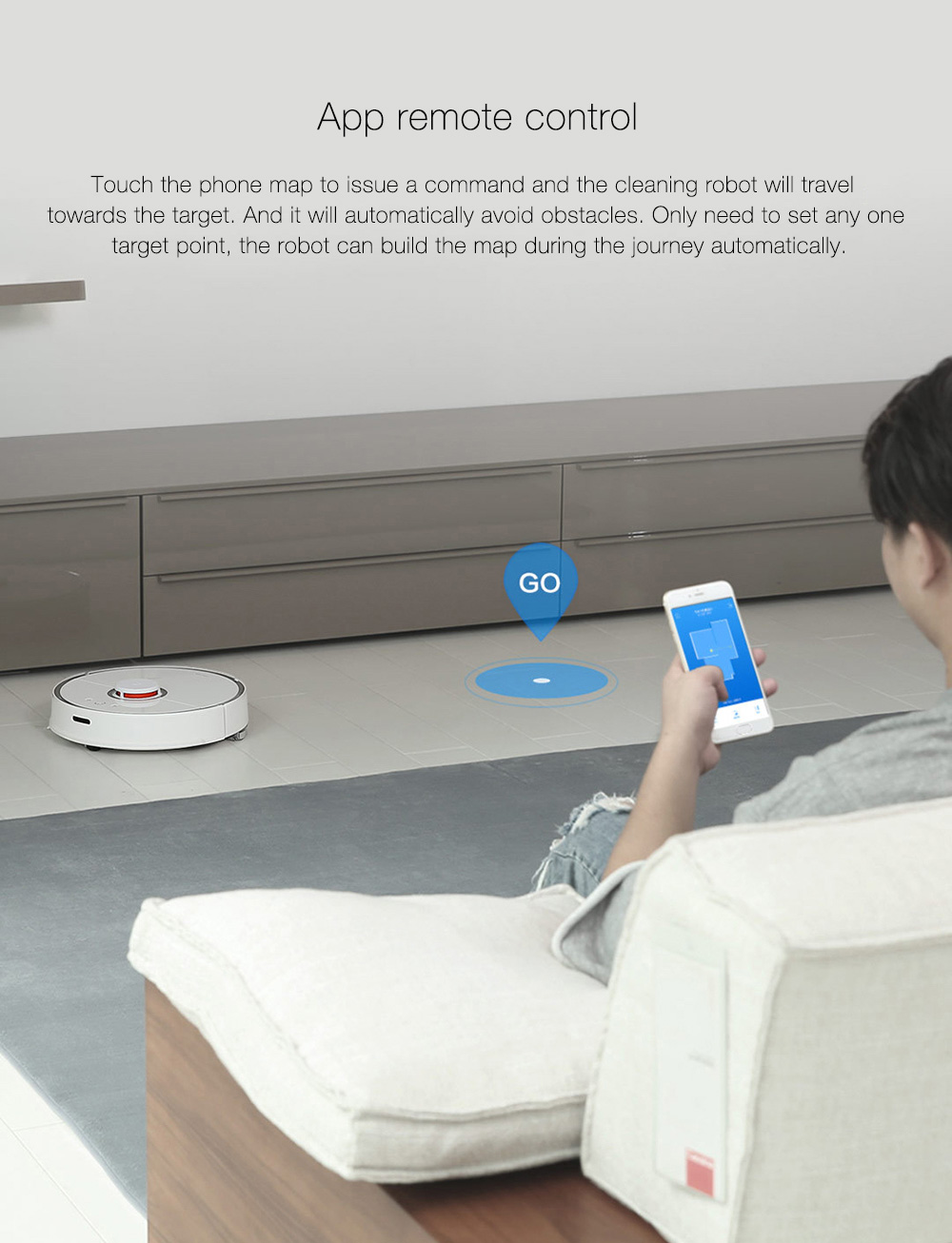 Xiaomi Mijia Roborock Vacuum Cleaner 2 in 1 Sweeping Mopping Function Automatic Area Cleaning App Control LDS Path Planning 5200mAh Battery 2000pa Suction Smart Vacuum Cleaner