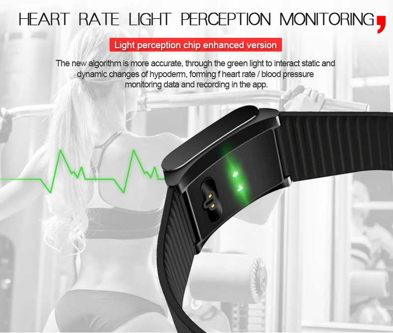 X9 Pro Smart Braclet 0.95" OLED Color Screen Heart Rate Monitor IP67 Water Resistance Blood Pressure Compatible with iOS Android - Black