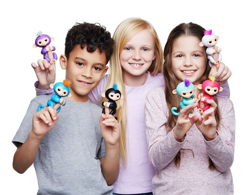 Fingerlings Interactive Baby Monkey Smart Sensor Finger Toys - Purple