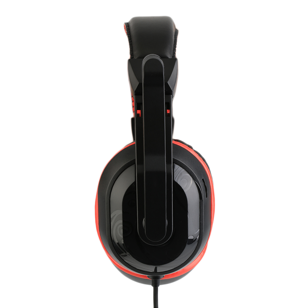 3.5mm Adjustable Gaming Headphones Stereo Noise-canceling Headset - Black & Red