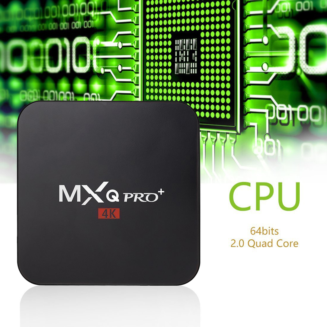 Bundle MXQ PRO+ Android 7.1.2 Amlogic S905X 4K KODI 17.3 TV BOX 2GB/16GB 2.4G/5G WIFI LAN Bluetooth HDMI + iPazzPort 2.4GHz Wireless Keyboard