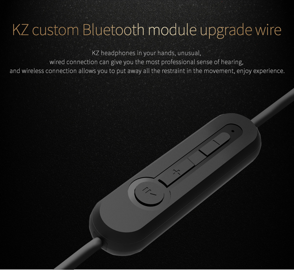KZ Bluetooth Module Upgrade Detachable Cord Low Battery Alarm On-cord Control for ZS3 ZS5 ZS6