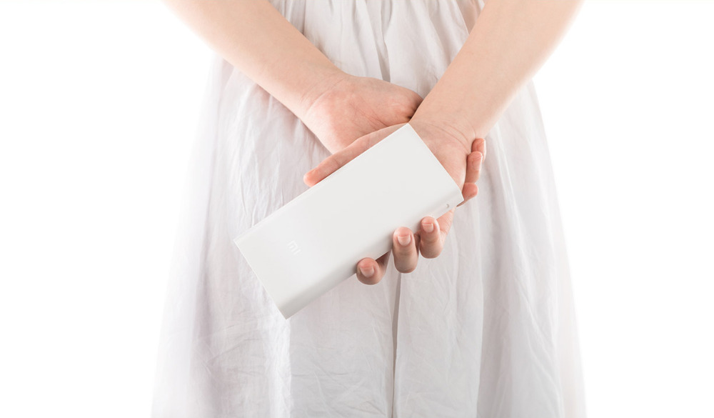 Original Xiaomi Power Bank 2C 20000mAh Dual USB Output Quick Charge 3.0 Li-polymer Battery - White