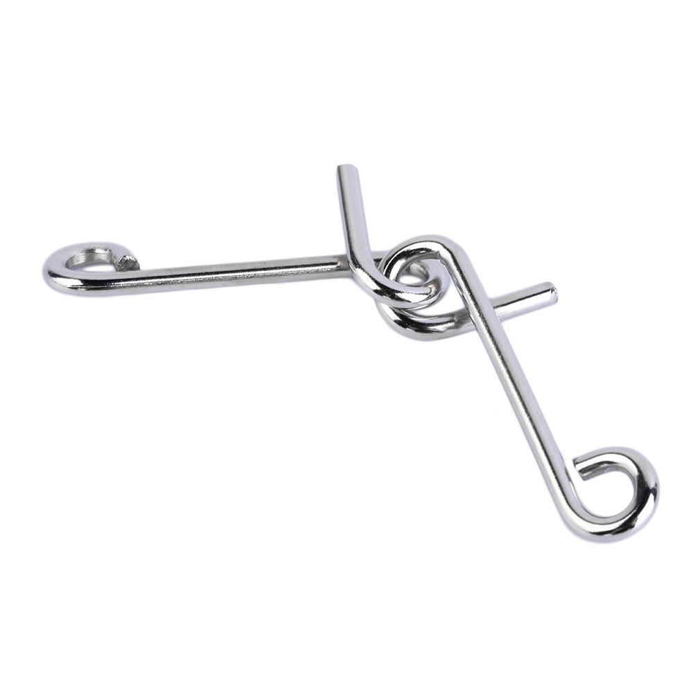 7 Set Metal Puzzle Ring IQ Test Brain Teaser Mind Game Child Magic Toy