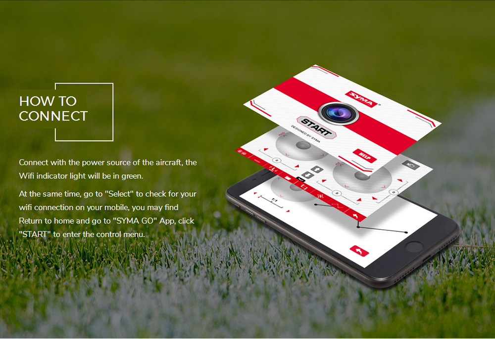 SYMA X21W WIFI FPV with HD Camera Altitude Hold Mode 4CH 6Aixs Gyro RC Quadcopter RTF - Gold